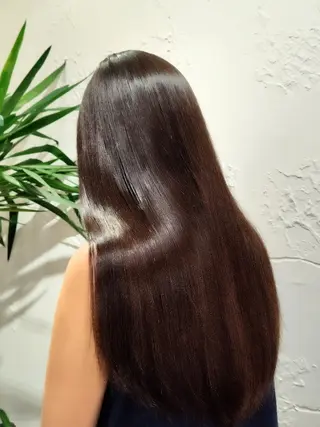 ロング パーマ 小河 恵子のヘアスタイル