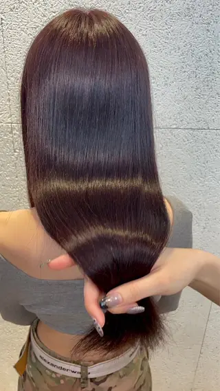 セミロング ハイトーンカラー 🌙Mina🌙のヘアスタイル