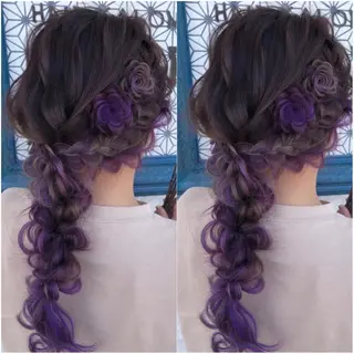 ロング カラー パーマ ヘアアレンジ ネイル 美容室 ソンリエのヘアスタイル