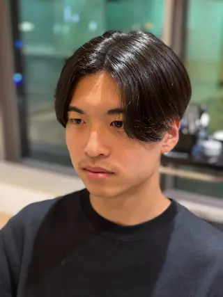 ショート メンズ メンズ特化/ センターパート/八谷のヘアスタイル