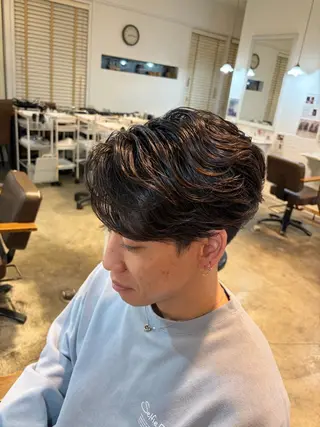 パーマ メンズ 片山 仁のヘアスタイル