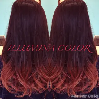 ミディアム カラー due hair 京都駅前店 MILBON オージュア認定サロン【デューヘアー】所属・ハイトーンブリーチ 土坂 由志【京都】のヘアスタイル