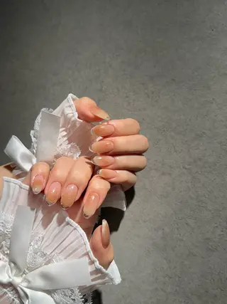 ネイル I-nailロング /ワンホン/キラキラのネイルデザイン