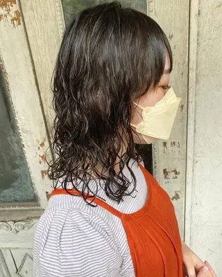 ミディアム パーマ お任せヘア☘️☘️ 及川渚のヘアスタイル