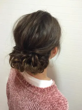 ロング カラー ヘアアレンジ 韓国ヘア✨グレージュ カラーasamiのヘアスタイル