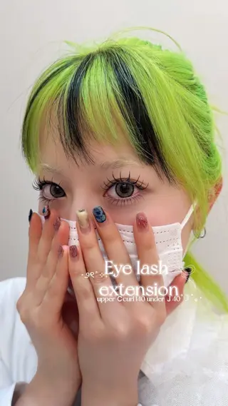 マツエク・マツパ レアファースト明石所属・Le'a first KANAMI🤎🎀のマツエク・マツパデザイン