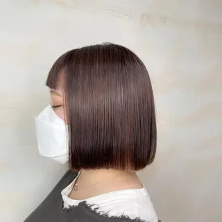 ショート MEI💫銀座 エクステ/艶カラーのヘアスタイル
