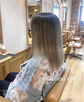 ミディアム カラー 🌸shuka／艶髪 ／ハイトーン/新宿のヘアスタイル