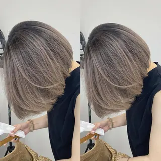 ショート カラー パーマ ヘアアレンジ メンズ キッズ ネイル マツエク・マツパ アイブロウ ハイライト、レイヤー カット/西梅田/中西のヘアスタイル