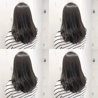 ロング カラー ショート/ボブ/ 白髪ぼかし/しんやのヘアスタイル