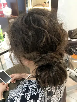 ミディアム セミロング ロング カラー ヘアアレンジ NORME所属・NORME経堂 nonのヘアスタイル