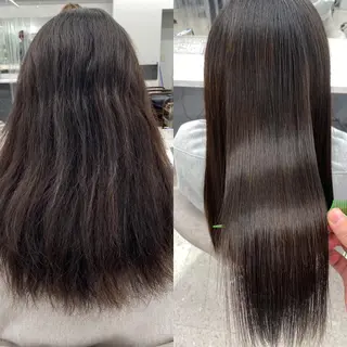 ロング カラー パーマ ヘアアレンジ メンズ キッズ ネイル マツエク・マツパ 京都レイヤーカット/ 縮毛矯正/羽柴りくのヘアスタイル
