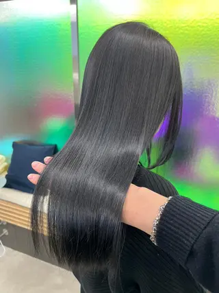 ミディアム カラー パーマ ヘアアレンジ 【ヘアケア特化型】 newi天王寺のヘアスタイル