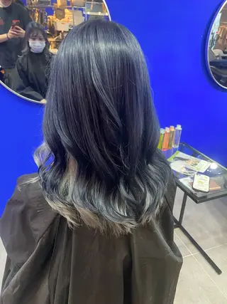 ミディアム La fith hair sept 銀座店所属・KOGA／ パーマモデル募集のヘアスタイル