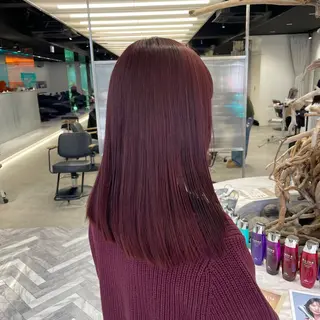 カラー ななみ.⋆𝜗𝜚 艶カラー/まつパのヘアスタイル