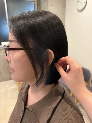 ミディアム さくらこ/オリーブ カラー/カラーモデルのヘアスタイル