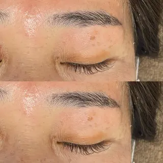 アイブロウ 超透明感カラー🦋韓 国羽エクステ🪽🫧のヘアスタイル