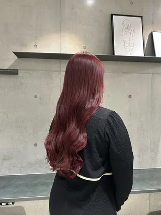 ロング カラー ヘアアレンジ ボブ艶モテカラー🫧 カリンのヘアスタイル