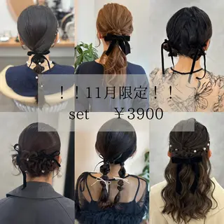 ヘアアレンジ ubu share salon所属・鈴村緋女/ヘアセット /耳ツボジュエリーのその他イメージ