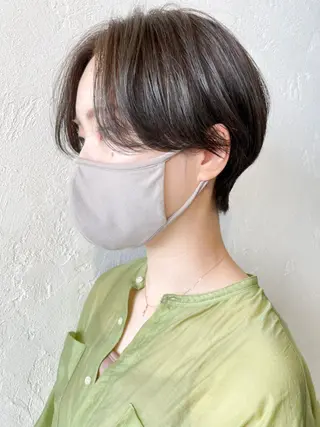 ショート カラー パーマ ヘアアレンジ ITbyALBUM 藤沢店のヘアスタイル