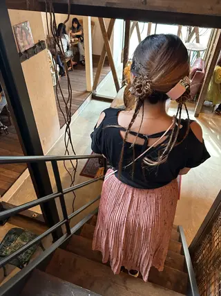 ロング ヘアアレンジ SHANTi 飯塚 ヘアセット/髪質改善のヘアスタイル