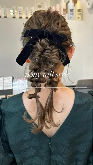 セミロング カラー ヘアアレンジ マツエク・マツパ アイブロウ Noah's　Ark所属・透明感カラー🫧ヘア セット🫧松本菜月の眉毛・アイブロウイメージ