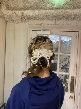 ミディアム ヘアアレンジ 🫧艶感カラー/ヘア アレンジ コユキ🫧のヘアスタイル