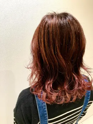 ミディアム カラー RUBEUS【ルベウス】所属・✨艶々カラー🎨 杉本賢人のヘアスタイル