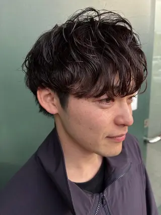 パーマ メンズ 藤野 けいごのヘアスタイル