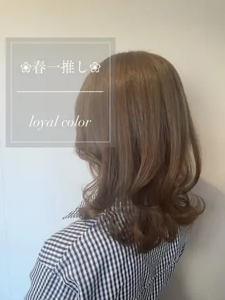 ミディアム カラー ヘアアレンジ topstylist 芳賀みなみのヘアスタイル