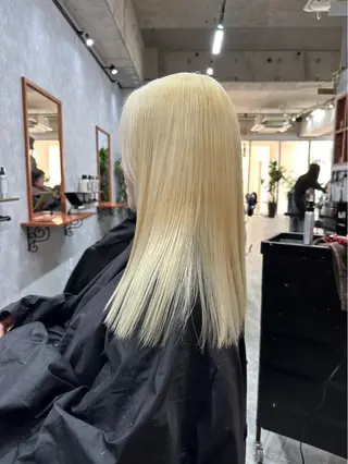 セミロング カラー C'LD Hair Produce【シールドヘアープロデュース】所属・シールドヘアー/那覇 /縮毛矯正/ブリーチのヘアスタイル