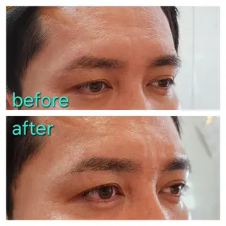 アイブロウ ユウナ/眉ワックス /メンズカットモデルのヘアスタイル