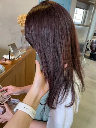 ロング カラー 石田 まいやのヘアスタイル