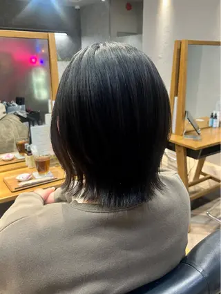 ミディアム 遠藤 朱郁のヘアスタイル