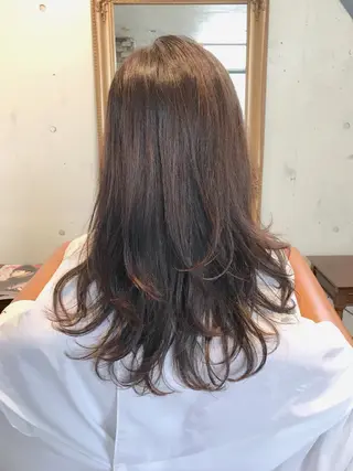 セミロング カラー パーマ corona hairdesign KAZUE MAEDA所属・マエダ カズエ🫶 coronahairのヘアスタイル