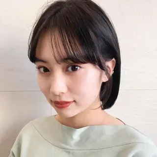 ミディアム カラー 🌱小顔ヘア/ボブ ミディアム/双葉🌱のヘアスタイル