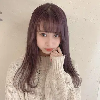 ロング カラー Blue 髪質改善 💎松藤 莉奈のヘアスタイル