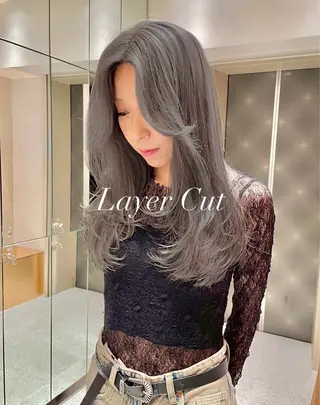 ロング ANFINI所属・さくら/ カラー/縮毛矯正のヘアスタイル