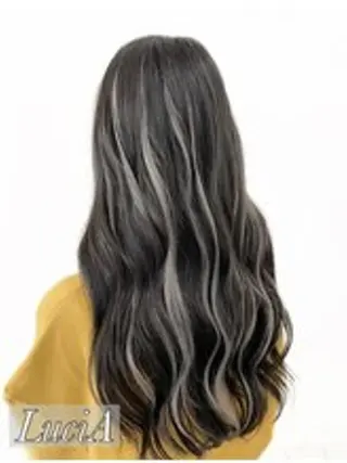 カラー ヘアアレンジ ロング エクステ LuciA\5900のヘアスタイル