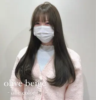 ロング カラー ワンホン×髪質改善 つのーか🩶🫧のヘアスタイル