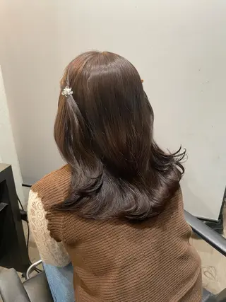 セミロング カラー Hana ♡ marshu梅田のヘアスタイル