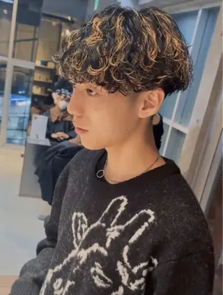 パーマ メンズ fifth SAKAE所属・🌟中谷海里🌟 メンズパーマ/垢抜けのヘアスタイル