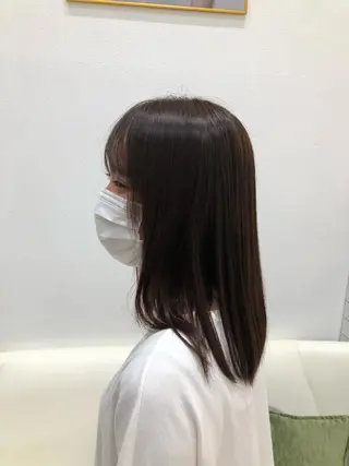 ミディアム カラー パーマ 堀井 凌平のヘアスタイル