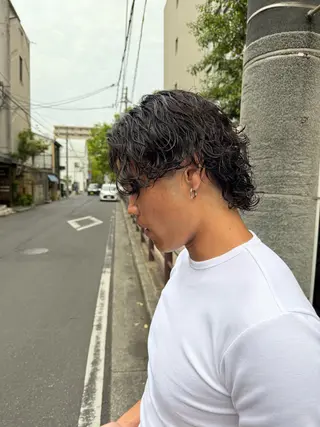 パーマ メンズ 【メンズパーマ専門】 質感職人/牧野成瀬のヘアスタイル
