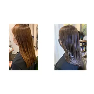 ロング カラー ✨縮毛矯正✨髪質改善 ナカシマ ユミのヘアスタイル