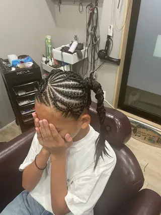 ロング ヘアアレンジ Hair room Leaのヘアスタイル