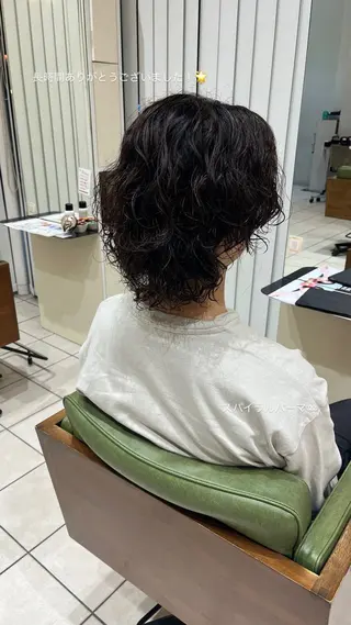 パーマ メンズ 中村 彩奈のヘアスタイル