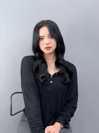 セミロング MUSE bis所属・透明感カラー/韓国風 /清水翔太のヘアスタイル