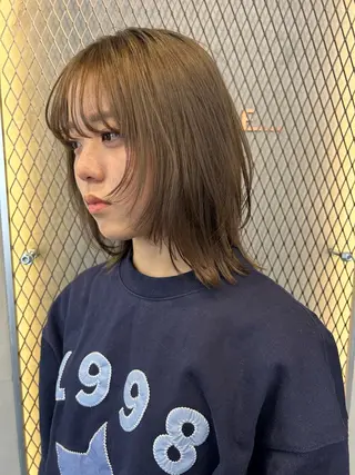 セミロング カラー Haru/THREE …by velvetのヘアスタイル