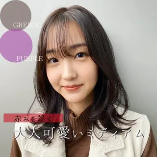 ミディアム カラー 苅北 泰輔のヘアスタイル